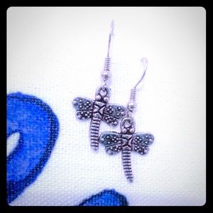 3/$15 Dragonfly silver earrings. Free gift incl.